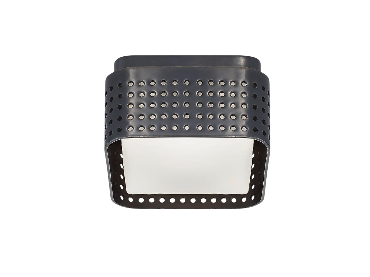 Visual Comfort Precision Petite Flush Mount in Bronze
