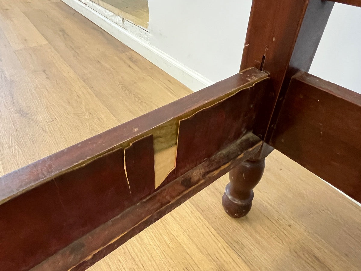 Vintage Federal Style Mahogany Twin Poster Beds, Pair