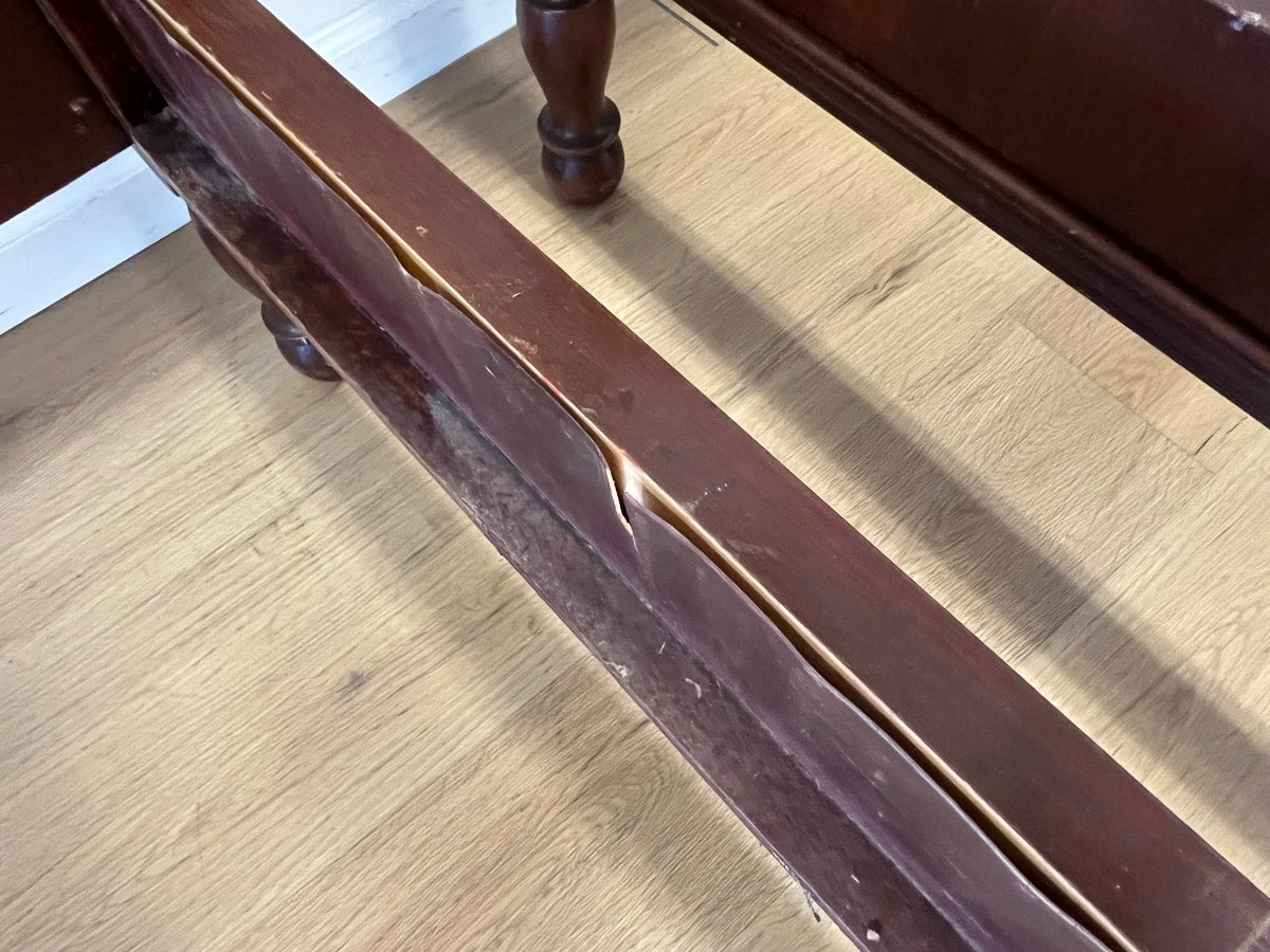 Vintage Federal Style Mahogany Twin Poster Beds, Pair