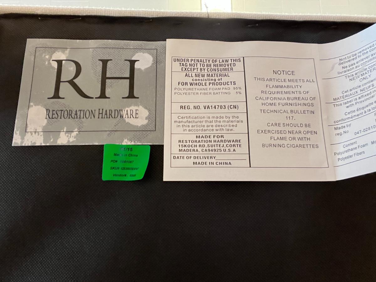 Restoration Hardware Morgan Armless Counter Stools, Set of 3