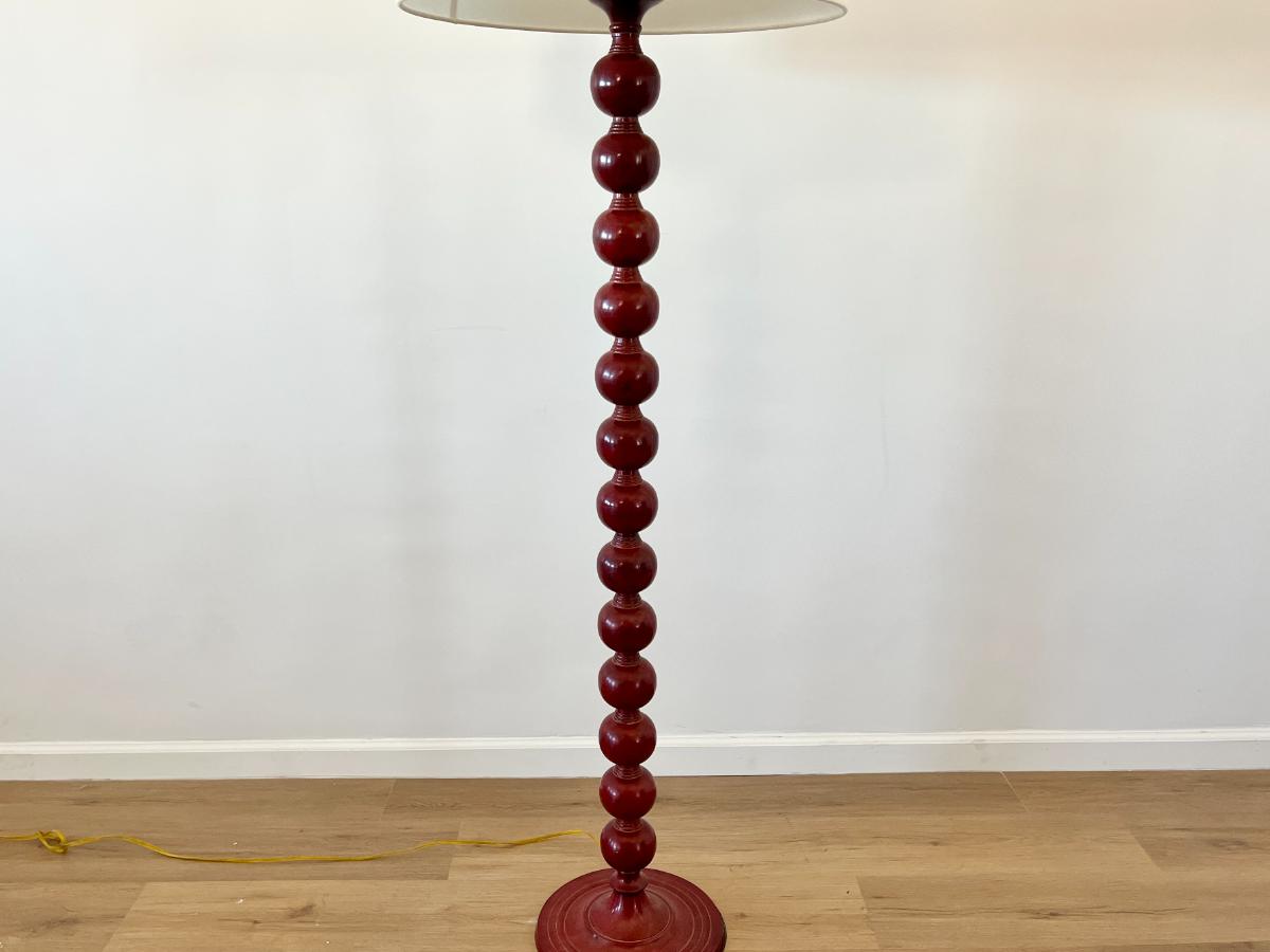 Bradburn Gallery Home Red Stacked Ball Floor Lamp