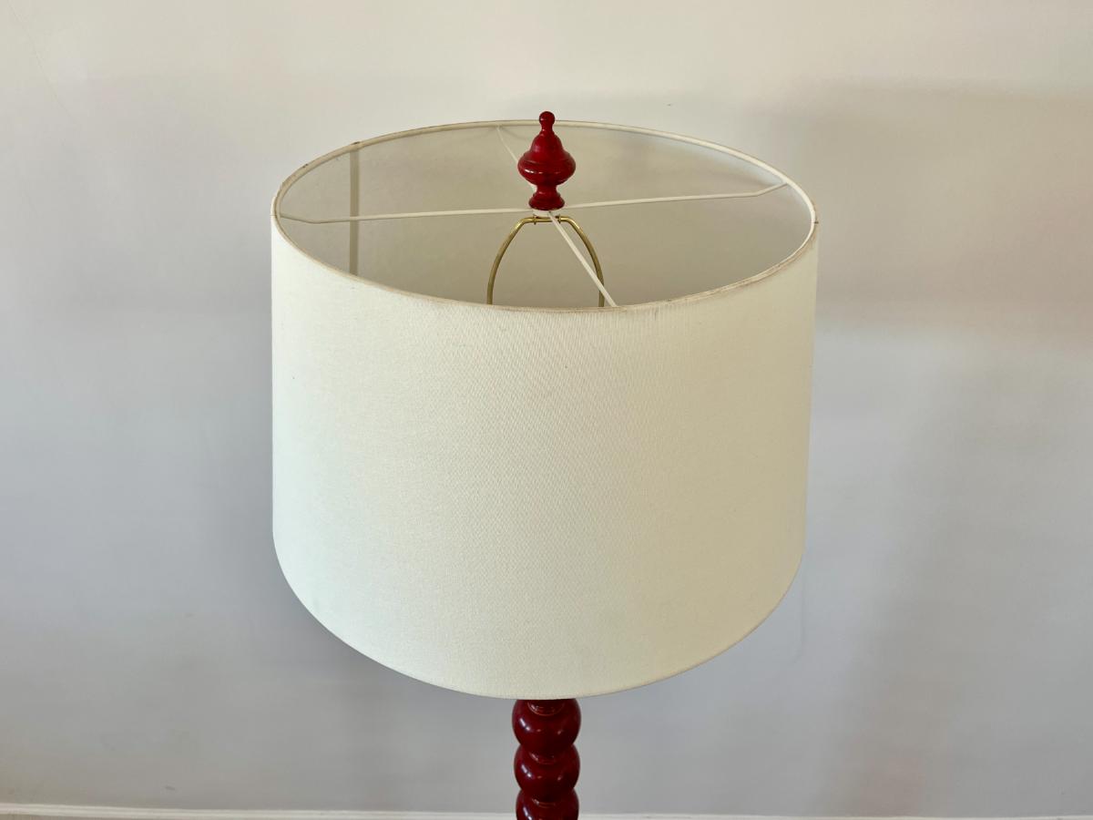 Bradburn Gallery Home Red Stacked Ball Floor Lamp