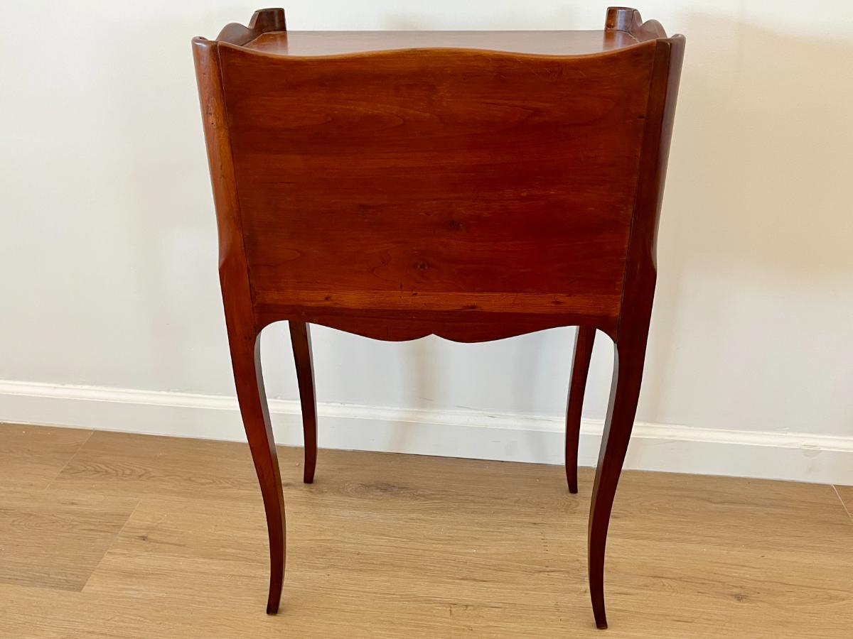 French Provincial Tambour Door Nightstand