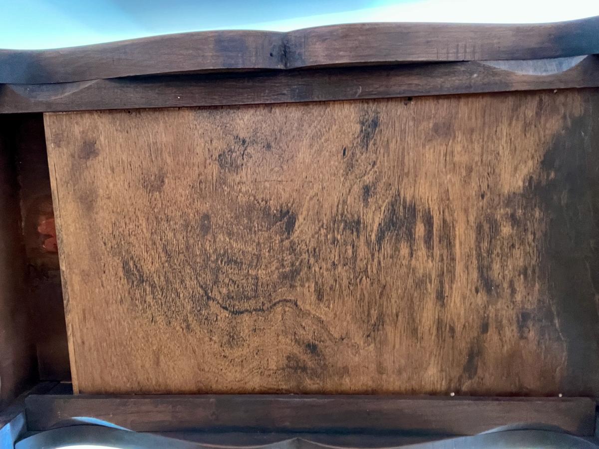 French Provincial Tambour Door Nightstand