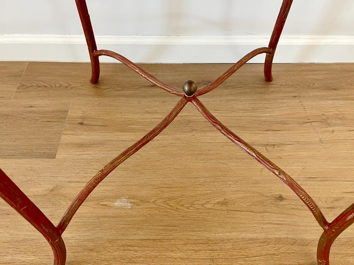 Red Chinoiserie Tray Top Table