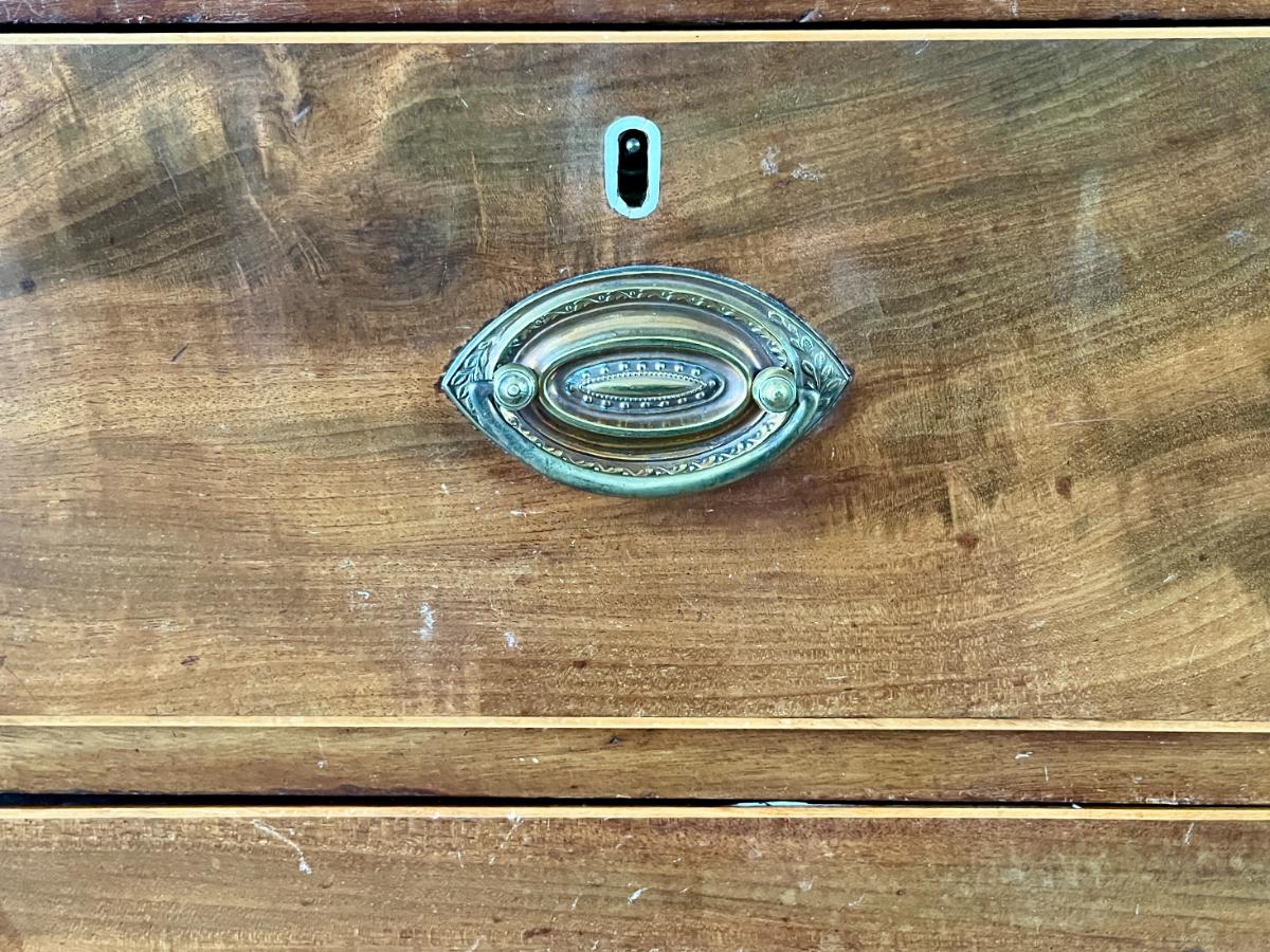 Antique George III Mahogany Linen Press