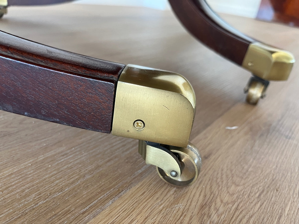 Hickory Chair Double Pedestal Mahogany Dining Table