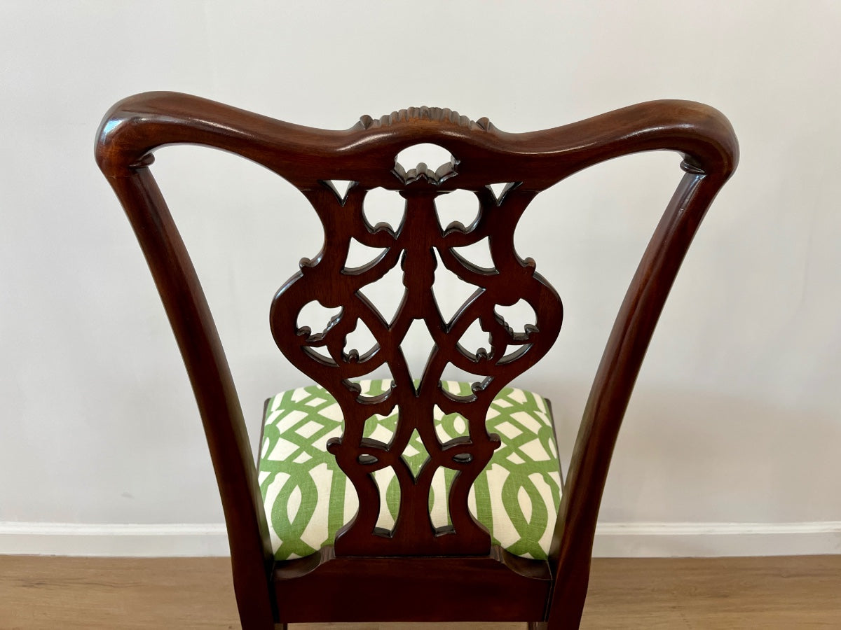 Chippendale Style Mahogany Dining Chairs, Set of 6
