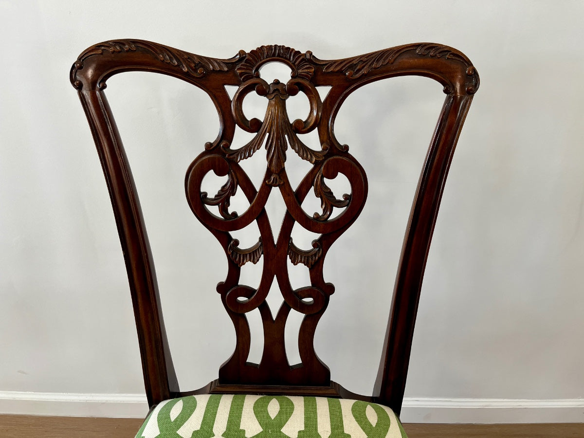 Chippendale Style Mahogany Dining Chairs, Set of 6