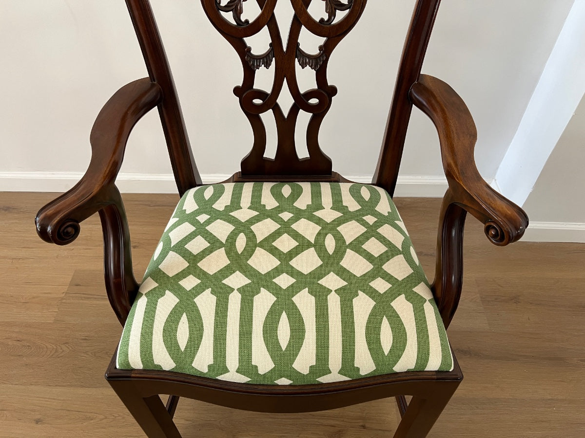 Chippendale Style Mahogany Dining Chairs, Set of 6