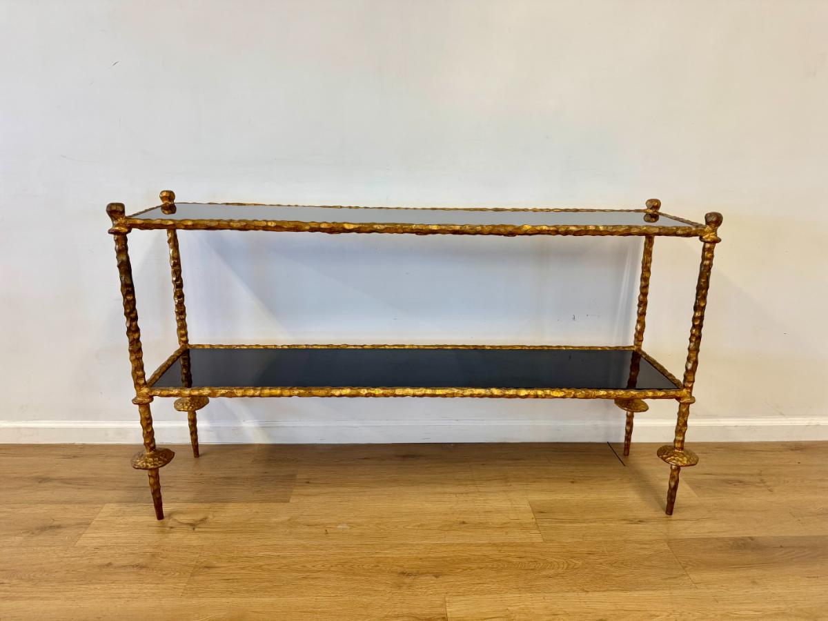 Global Views Gold Chiseled Console