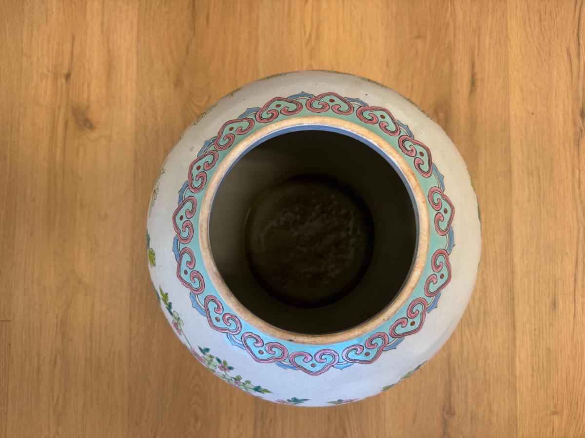 Dragon & Peacock Porcelain Urn