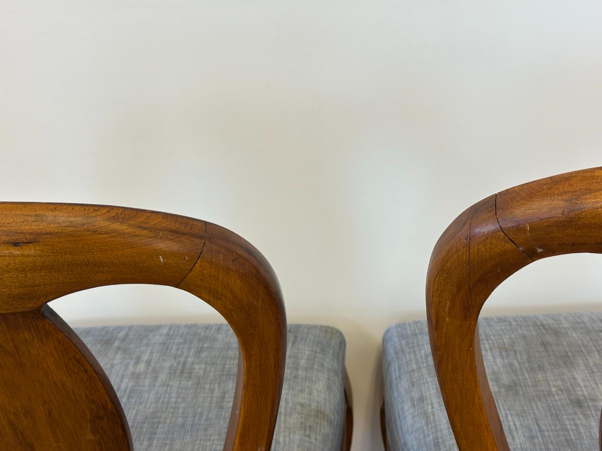 Vintage French Style Side Chairs, Pair