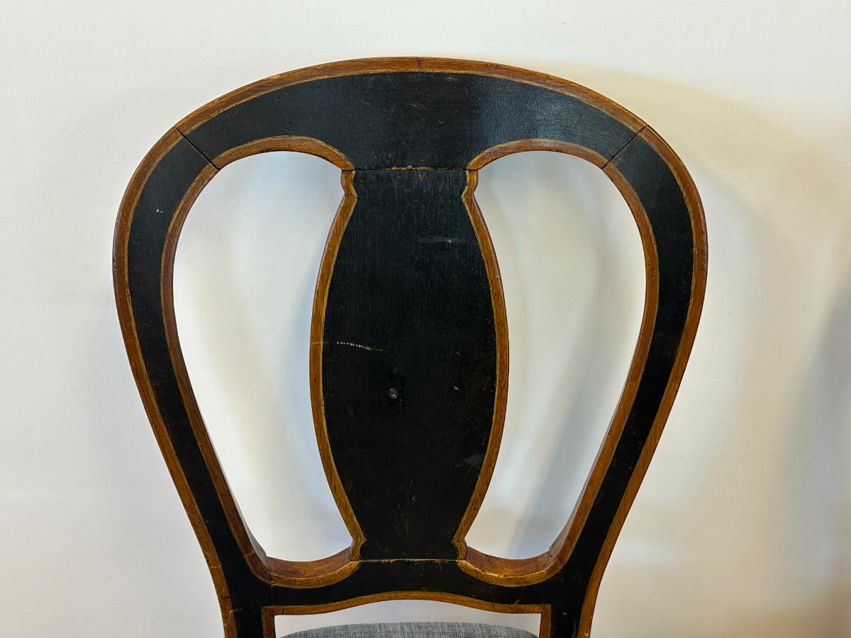 Vintage French Style Side Chairs, Pair