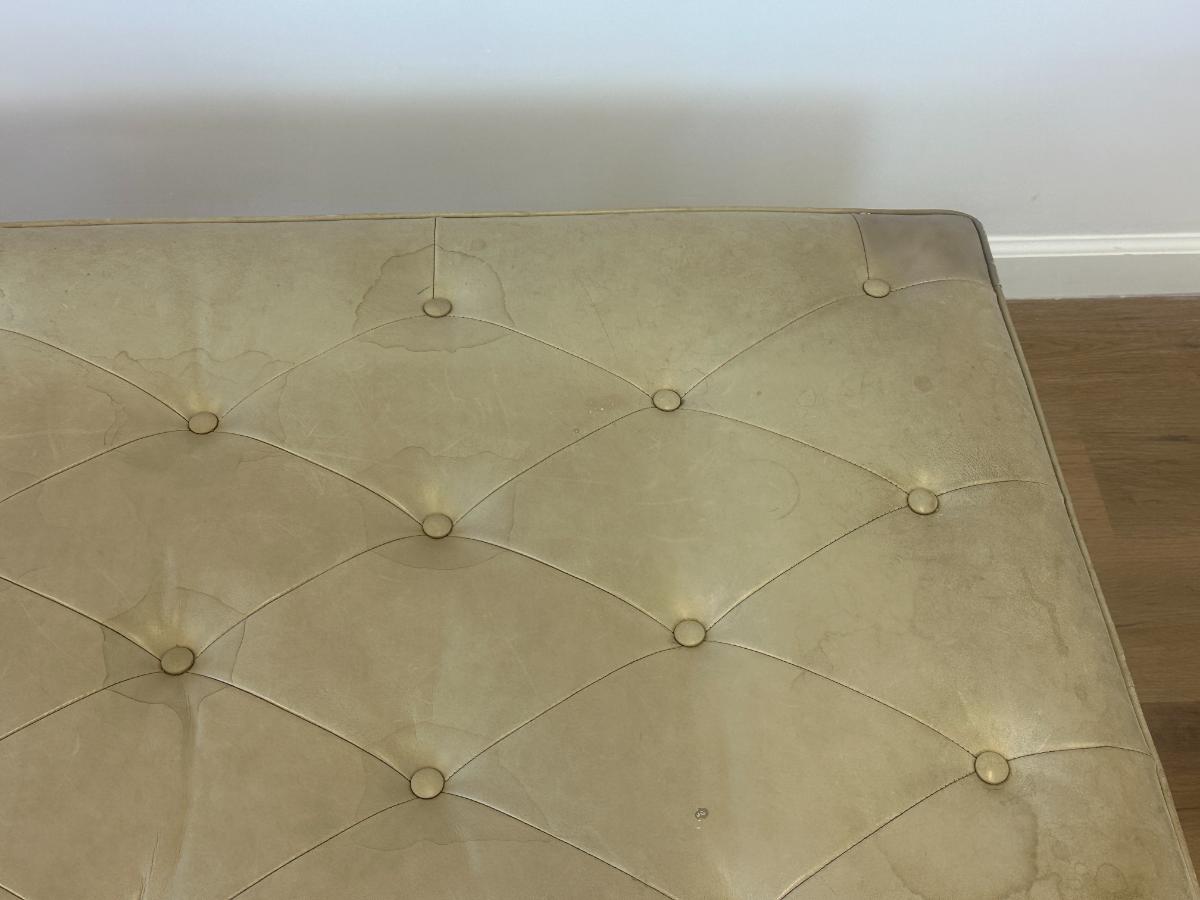 Hickory Chair Leather Ottoman