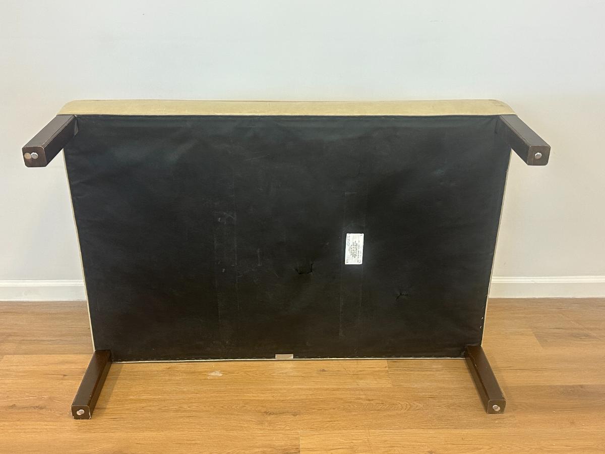 Hickory Chair Leather Ottoman