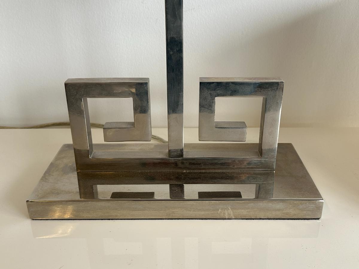 Greek Key Table Lamp