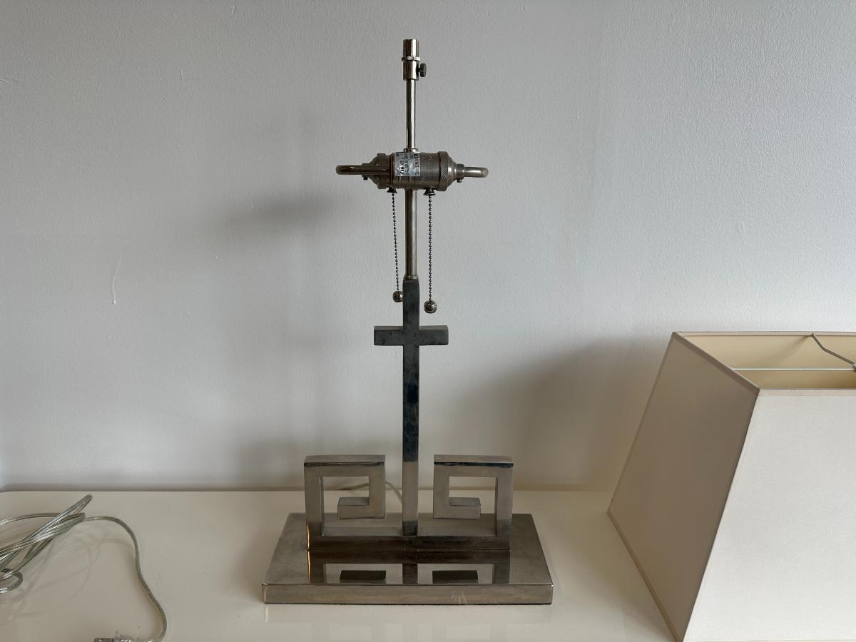 Greek Key Table Lamp