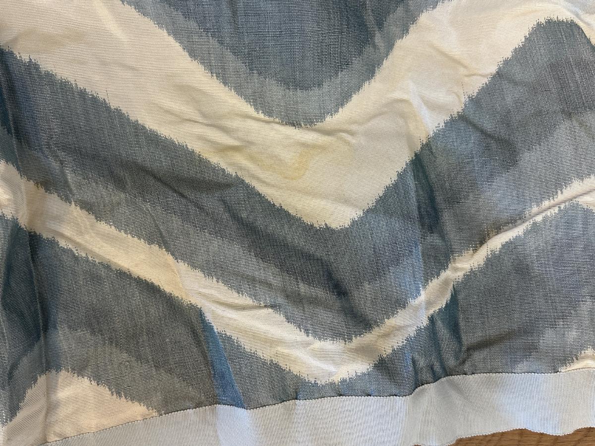 Brunschwig & Fils Chevron Bar Silk Window Panels, Set of 3