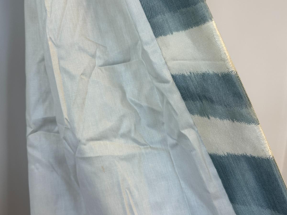 Brunschwig & Fils Chevron Bar Silk Window Panels, Set of 3