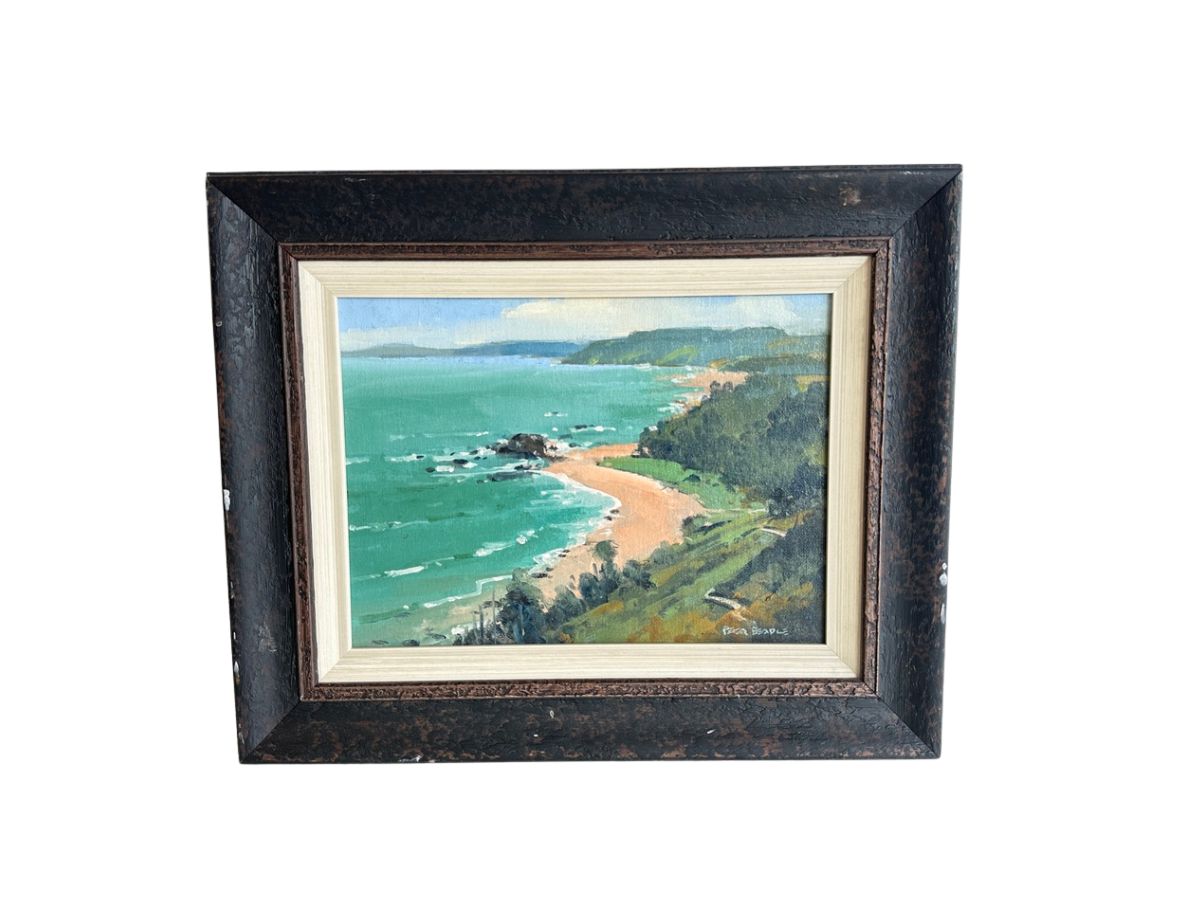 Peter Beadle, The Pink Beach, Oil on Board