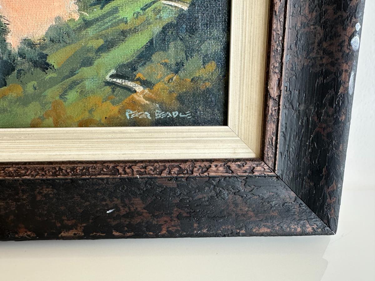 Peter Beadle, The Pink Beach, Oil on Board