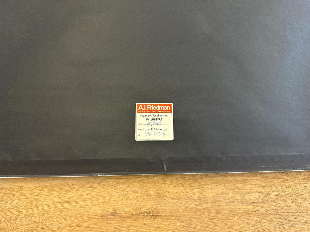 Modern Seascape with Breaking Wave, Framed