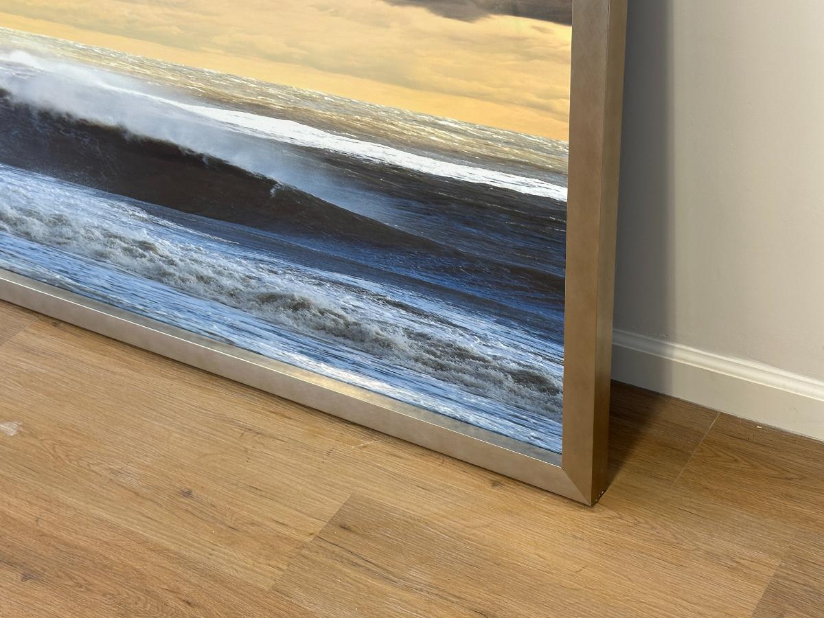 Modern Seascape with Breaking Wave, Framed