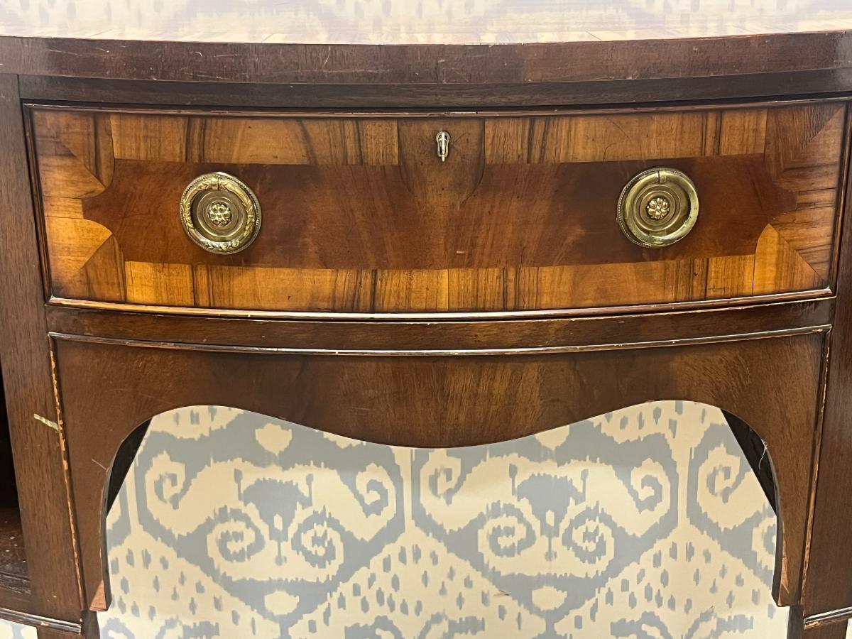 Antique Hepplewhite Mahogany Sideboard with Rosewood Banding, Circa 1870