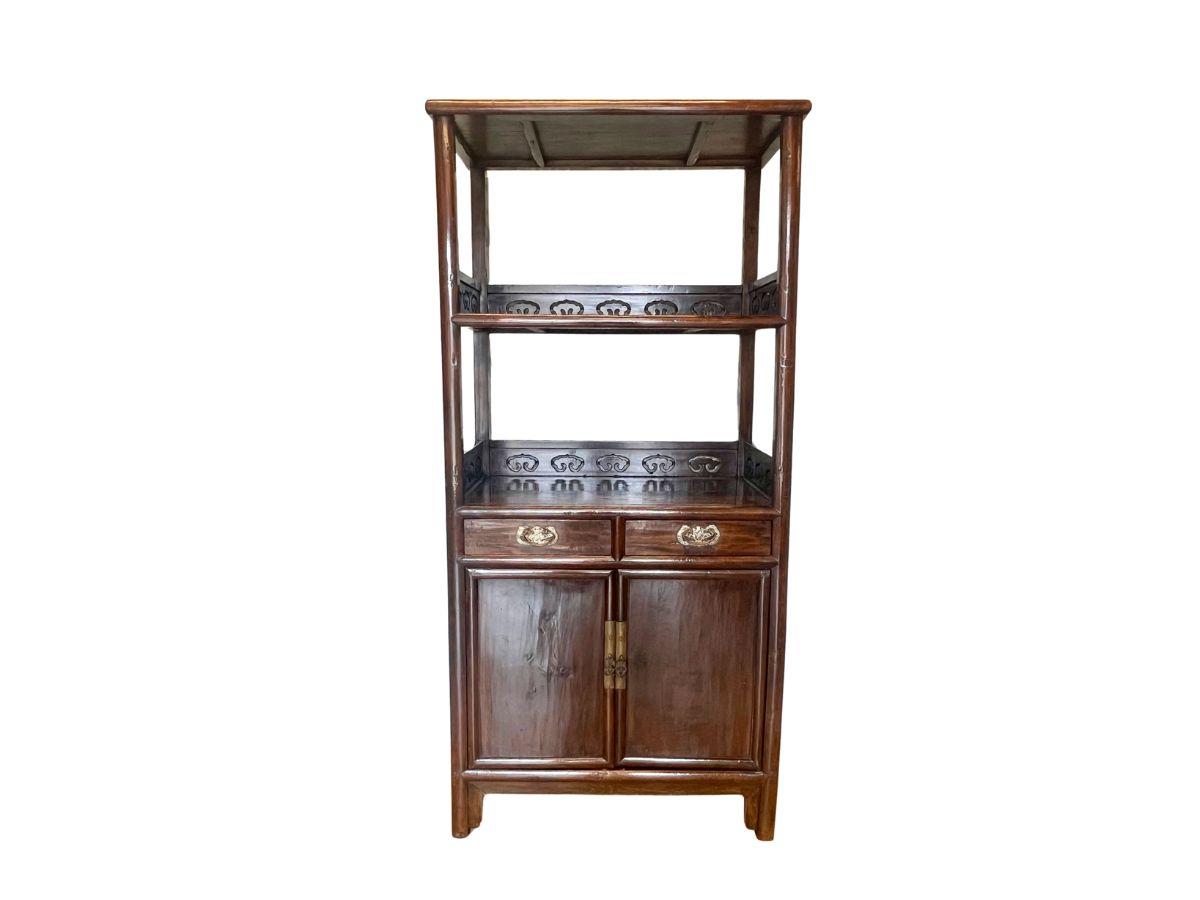 18th Century Nanmu Display Cabinet