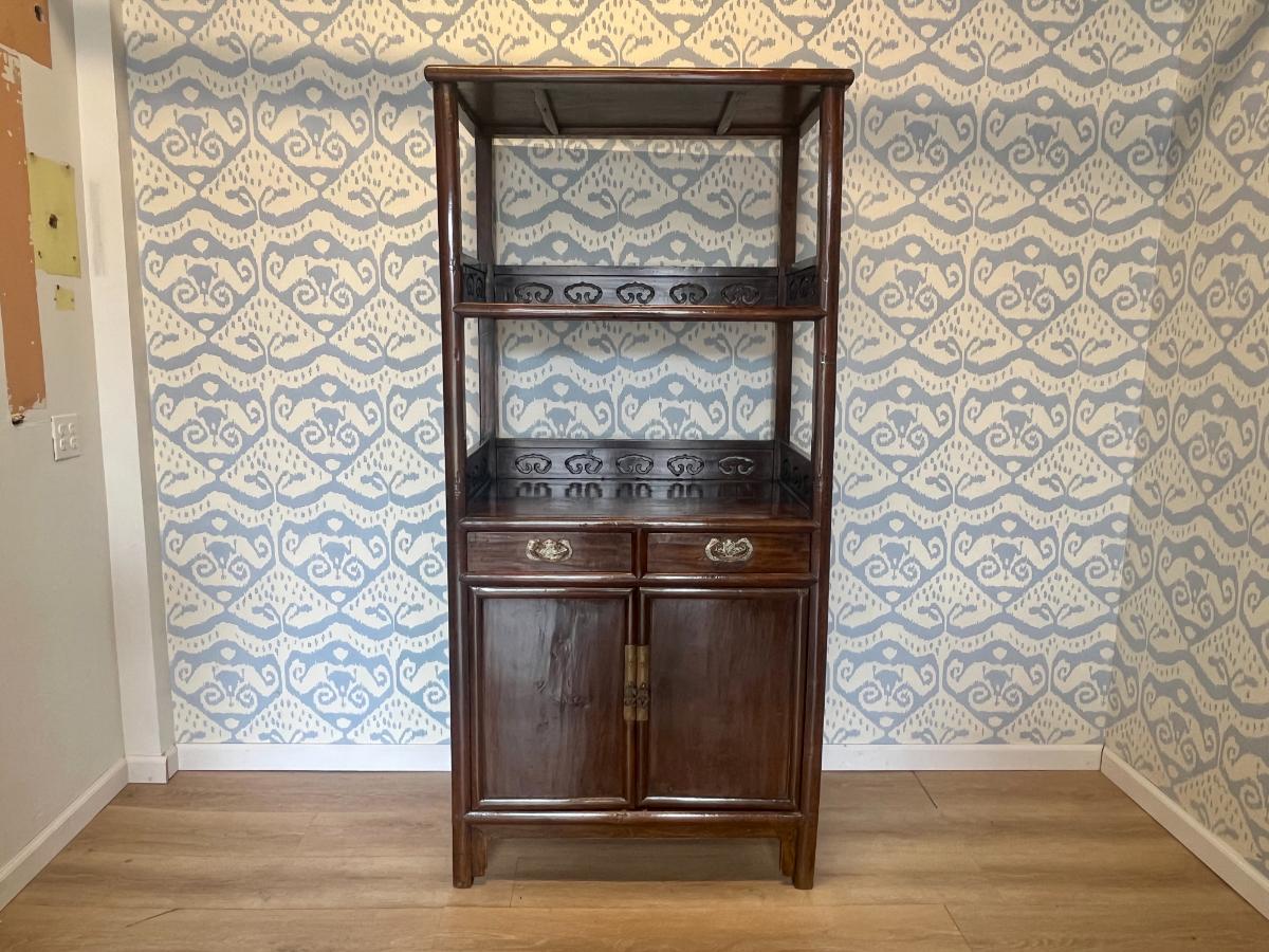 18th Century Nanmu Display Cabinet
