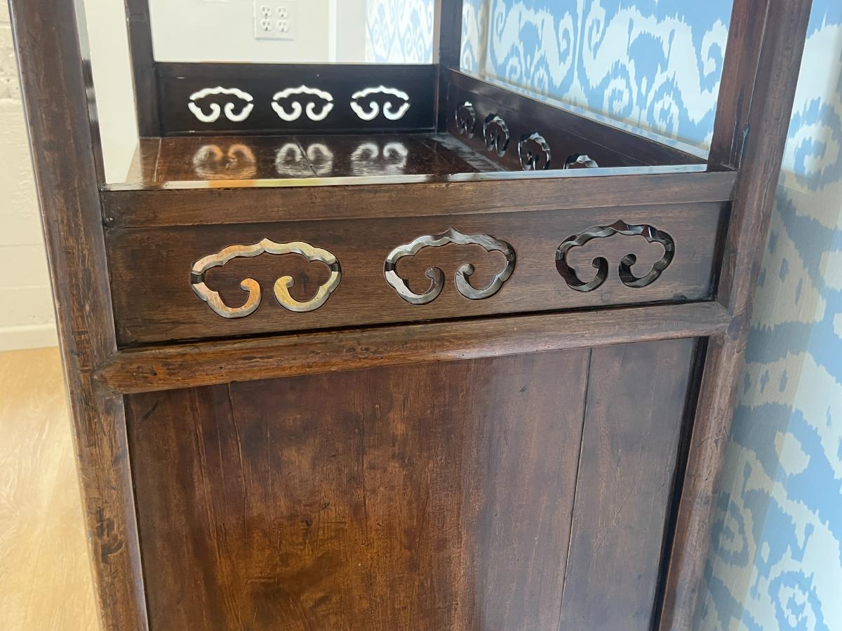 18th Century Nanmu Display Cabinet