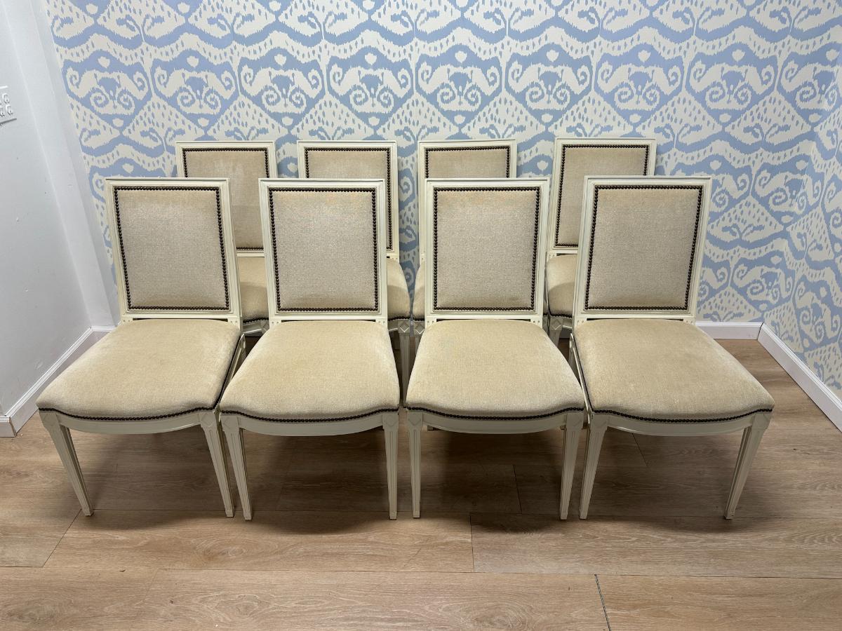Hickory Chair Amsterdam Dining Side Chairs, Set of 8