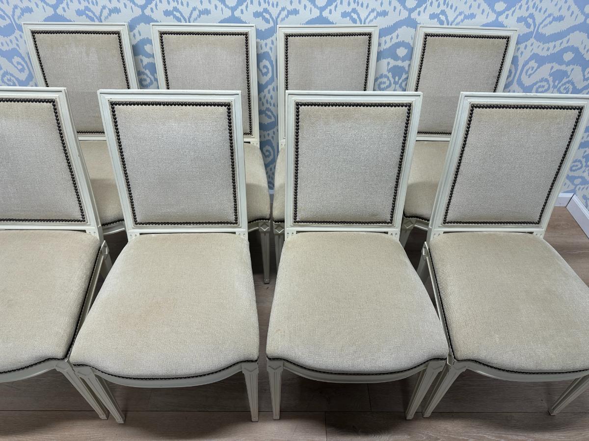 Hickory Chair Amsterdam Dining Side Chairs, Set of 8