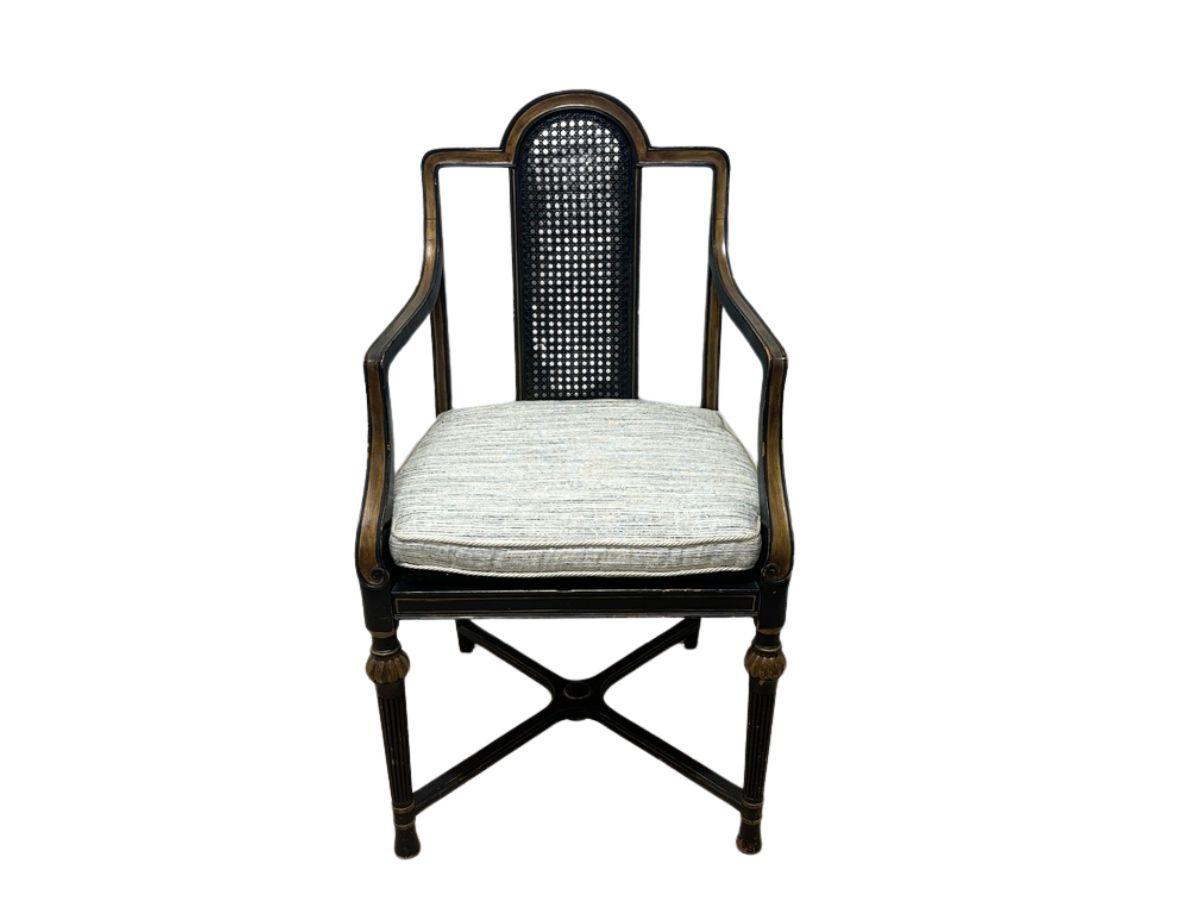 Cane Arm Chair with Cushion