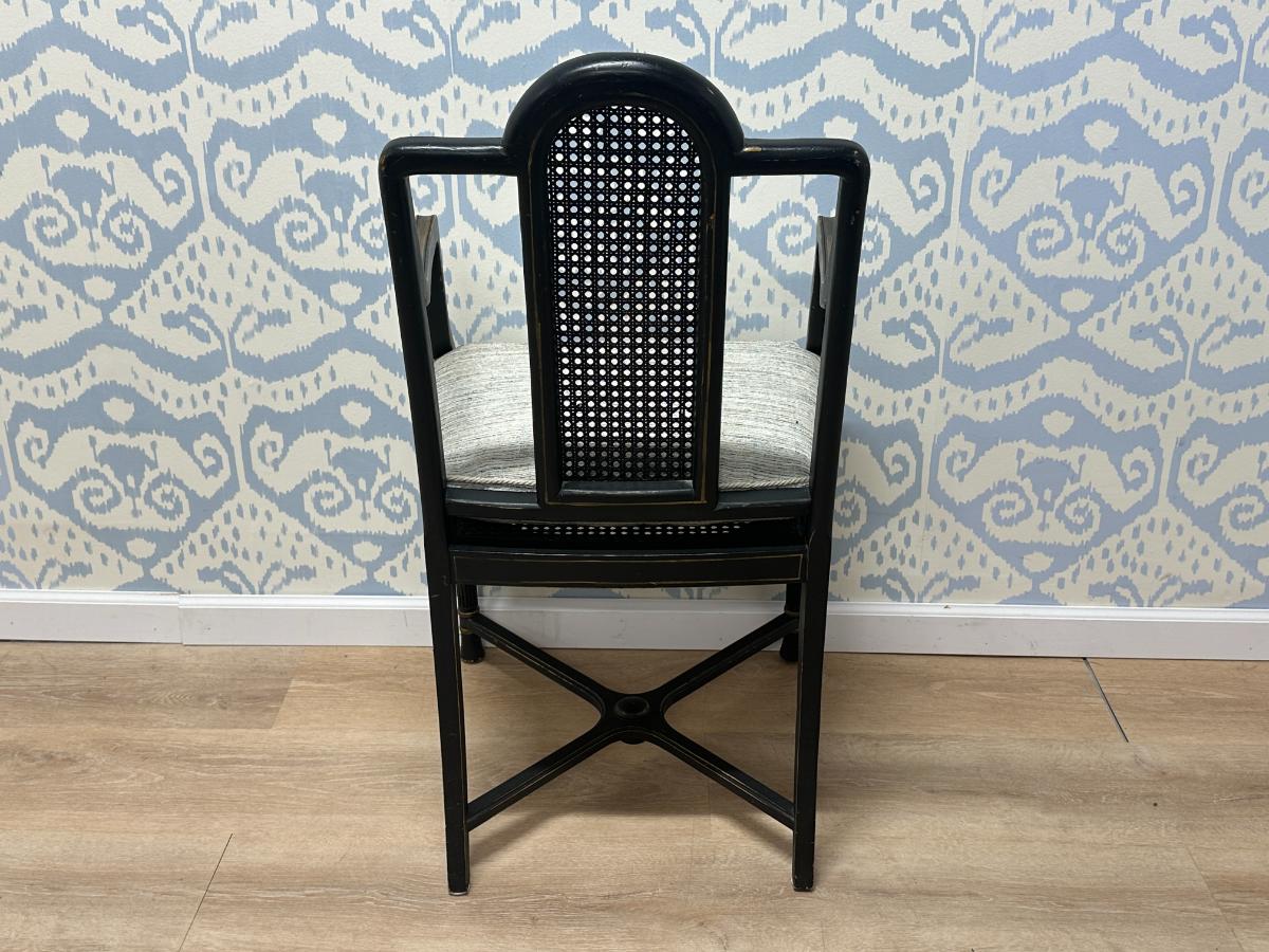 Cane Arm Chair with Cushion