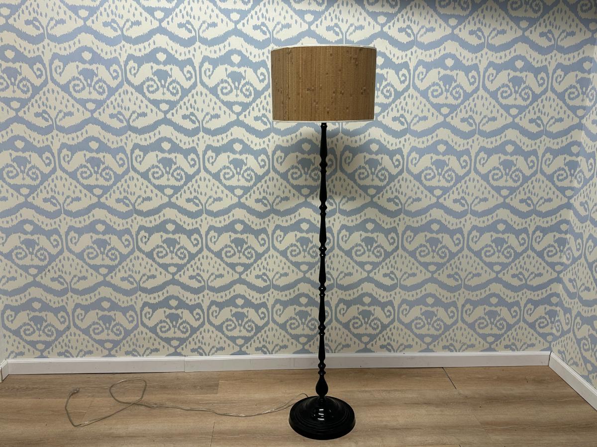 Lillian August Bamboo Lacquer Floor Lamp