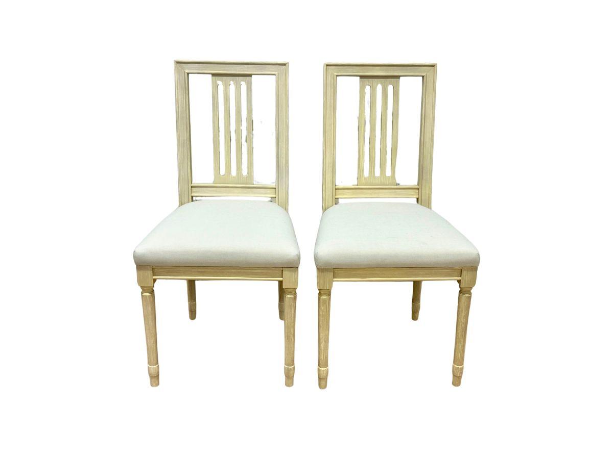Ballard Designs Tuva Dining Chairs, Pair