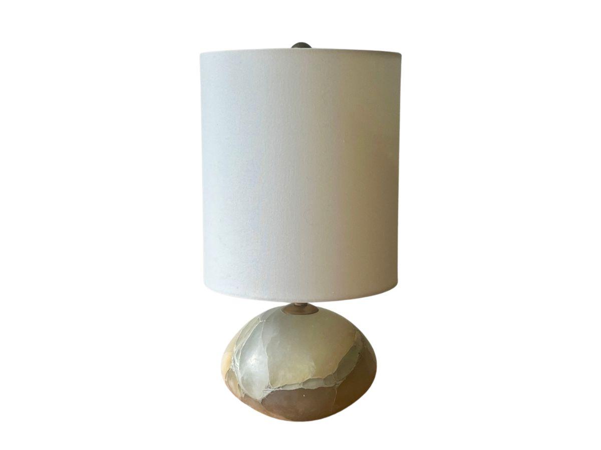 Alabaster Orb Lamp