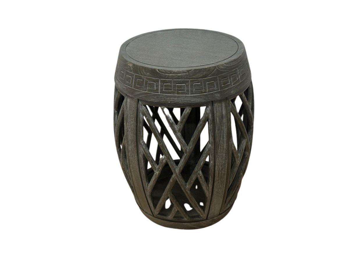 Open Lattice Drum Table