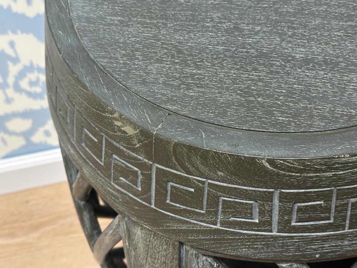 Open Lattice Drum Table