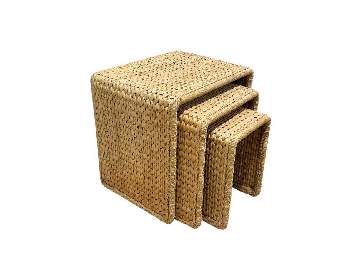 Woven Seagrass Nesting Tables