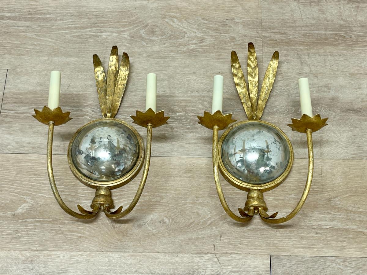 Visual Comfort Gramercy Double Arm Sconces, Pair