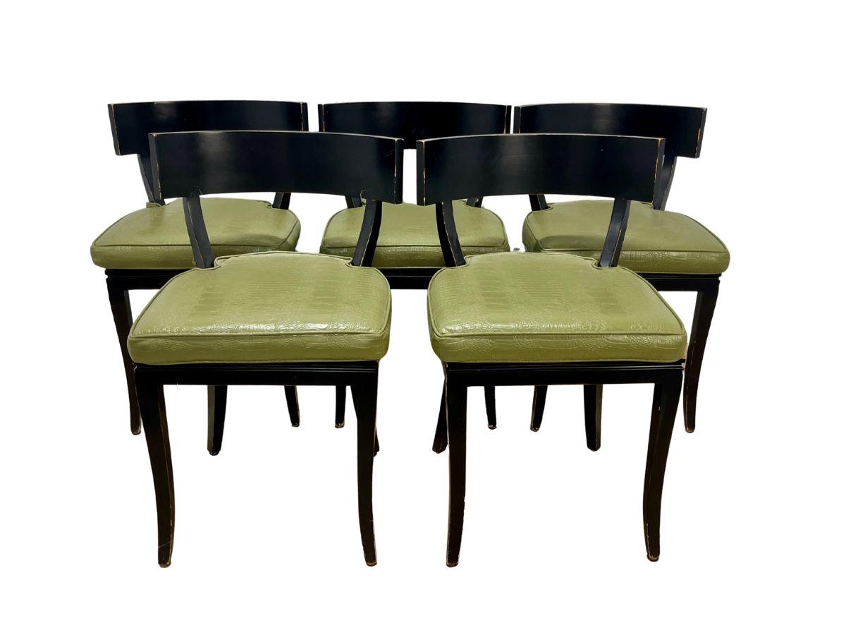 Lillian August Klismos Dining Chairs, Set of 5