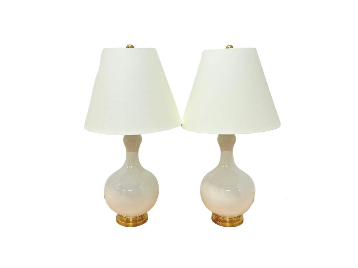 Christopher Spitzmiller Addison Ivory Table Lamps by Visual Comfort, Pair