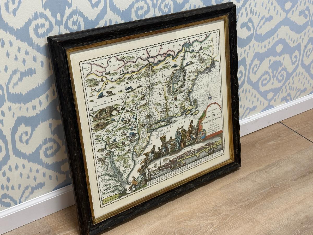 Matthaus Seutter (1678-1756), A Rare Early View of the American Northeast, 1730