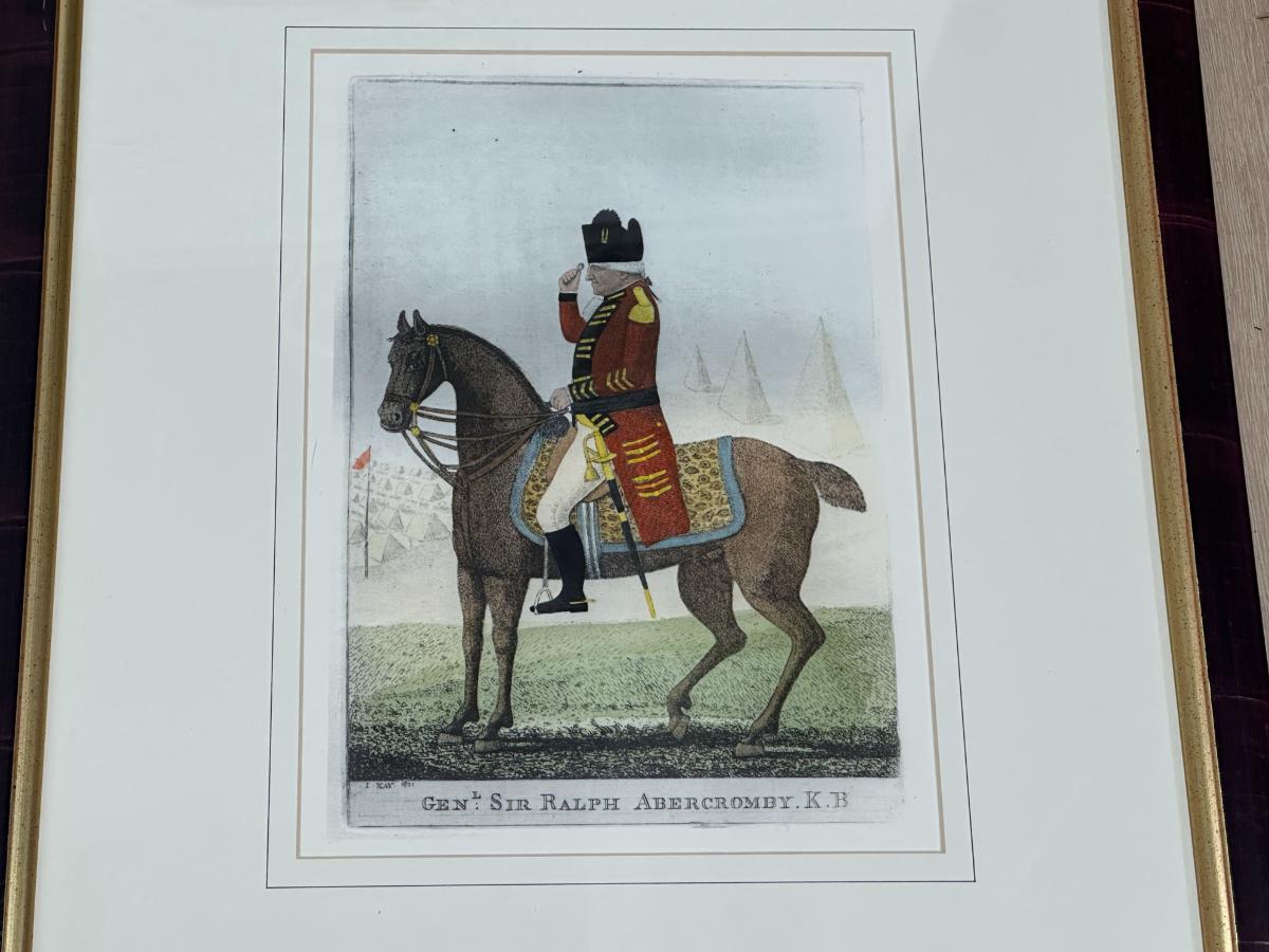 British Military Engravings, Framed