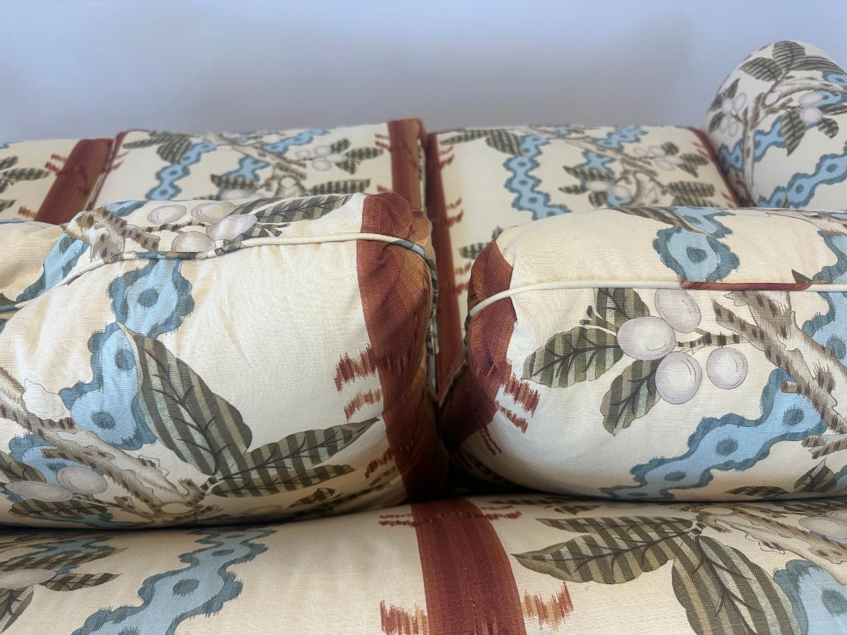 Custom Down Sofa in Brunschwig & Fils "Jocelyn Stripe"