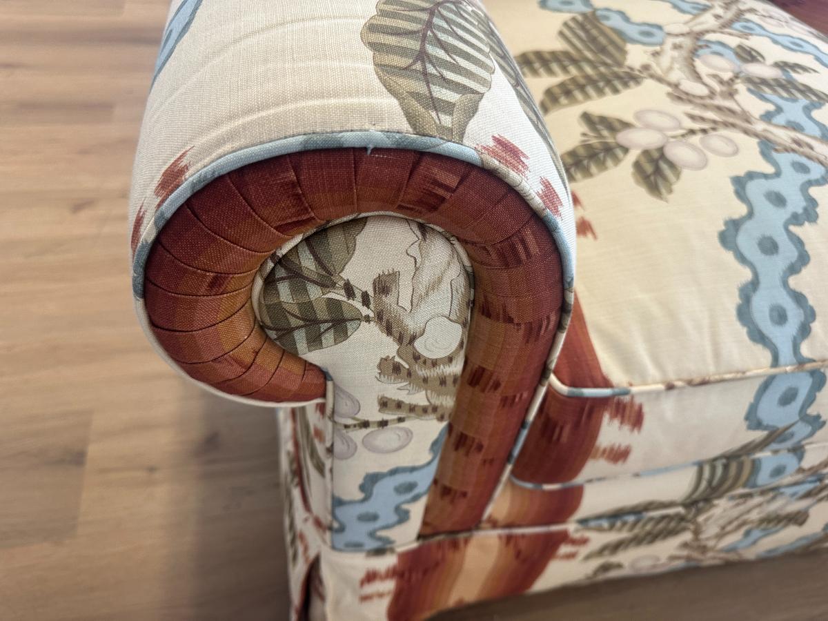 Custom Down Sofa in Brunschwig & Fils "Jocelyn Stripe"