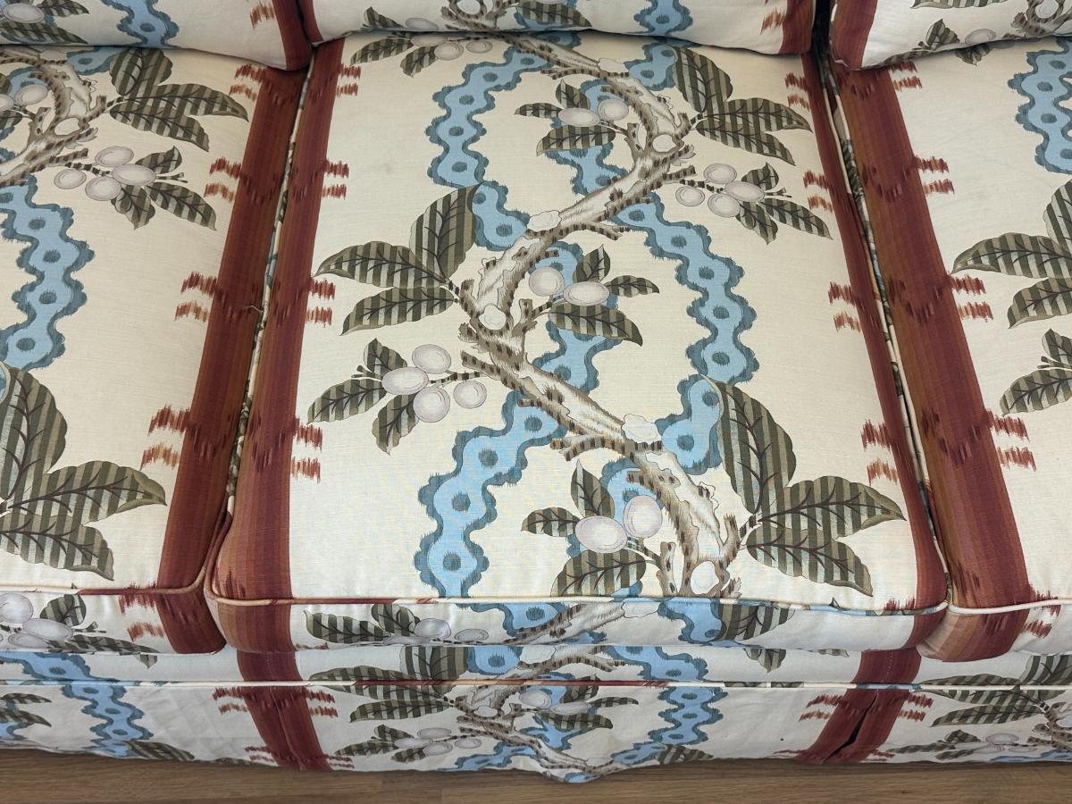 Custom Down Sofa in Brunschwig & Fils "Jocelyn Stripe"